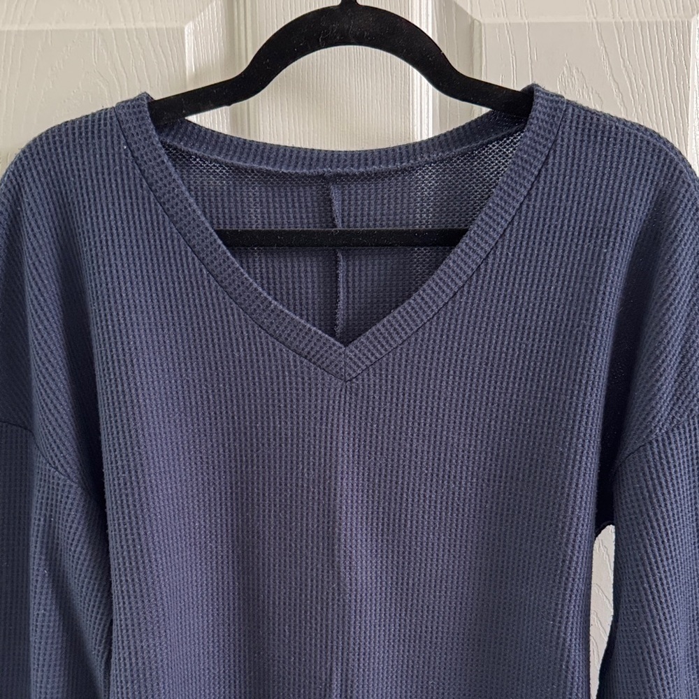 SHEIN Navy Long Sleeve Top
